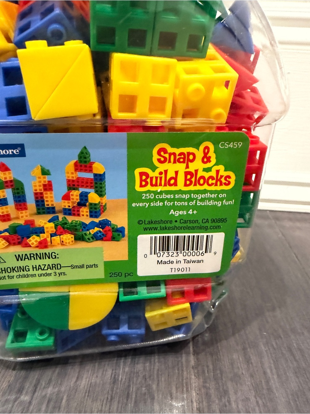 Lakeshore Snap & Build Blocks Jar Building Kids Toddlers - Picture 3 of 7